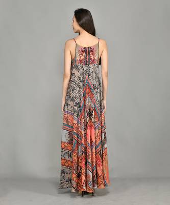 Nordic Halter Maxi Dress 5