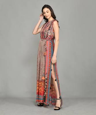 Nordic Pin Tucked Maxi Dress 1