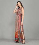 Nordic Pin Tucked Maxi Dress