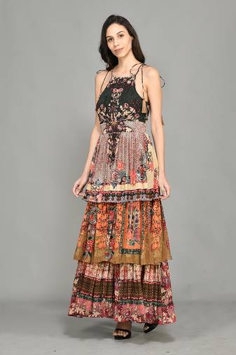 Nordic Tiered Short Dress
