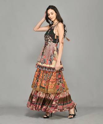 Nordic Tiered Short Dress 2