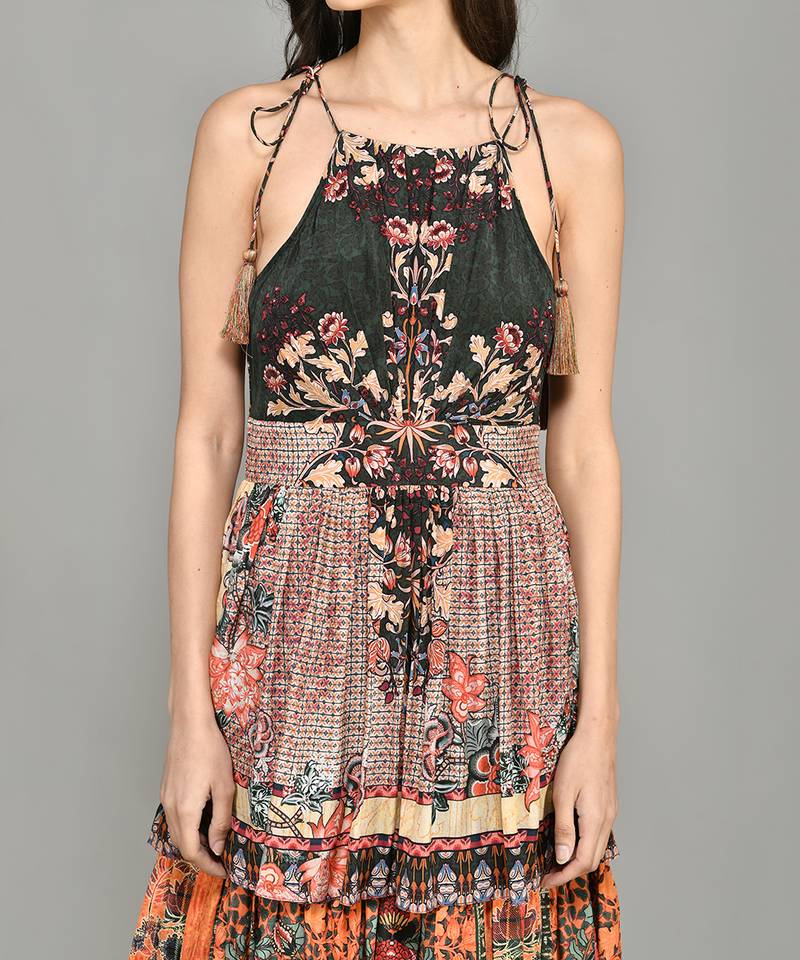 Nordic Tiered Short Dress