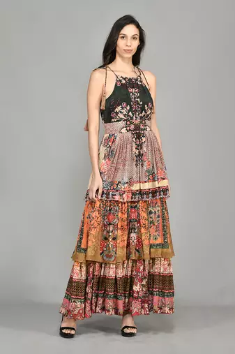Nordic Tiered Short Dress