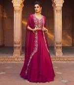 Raspberry Zoya Lehenga Set