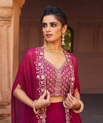 Raspberry Zoya Lehenga Set 2