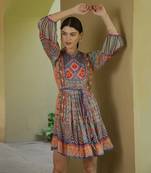 Cerulean Tiered Tunic Dress