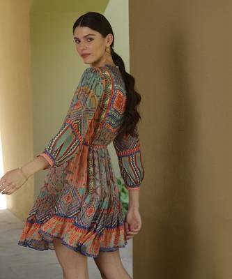 Cerulean Tiered Tunic Dress 2