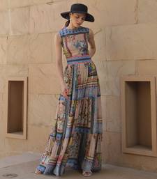 Tropicaltiles Tiered Maxi Dress