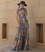 Tropicaltiles Tiered Maxi Dress