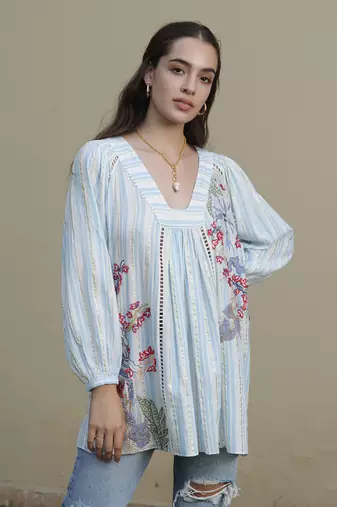 Beach Affair Embroidered Tunic