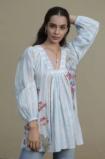 Beach Affair Embroidered Tunic