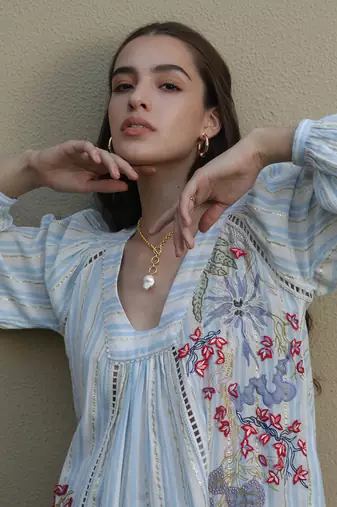 Beach Affair Embroidered Tunic