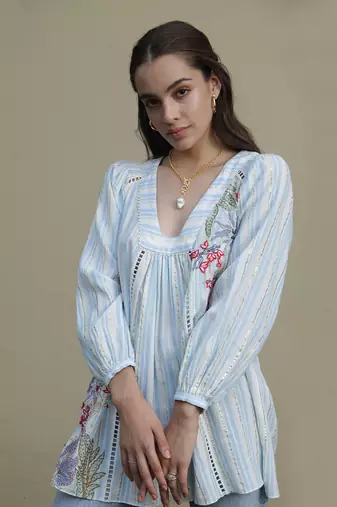 Beach Affair Embroidered Tunic