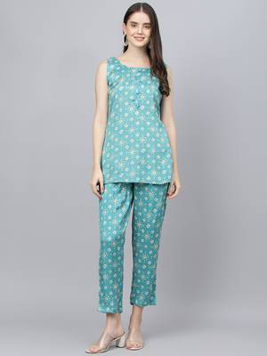 Teal bandhej silk blend salwar 2