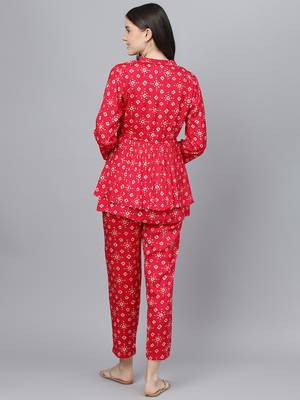 Magenta bandhej silk blend salwar 4