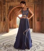 Navy Blue Zaina Lehenga Set