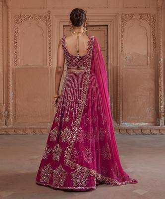 Raspberry Veeya Lehenga Set 2