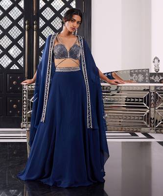 Electric Blue Erin Lehega Cape Set 1