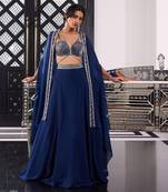 Electric Blue Erin Lehega Cape Set