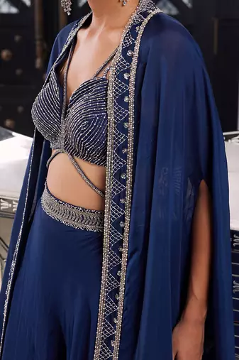 Electric Blue Erin Lehega Cape Set