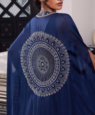 Electric Blue Erin Lehega Cape Set 3