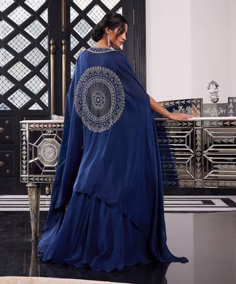 Electric Blue Erin Lehega Cape Set 4
