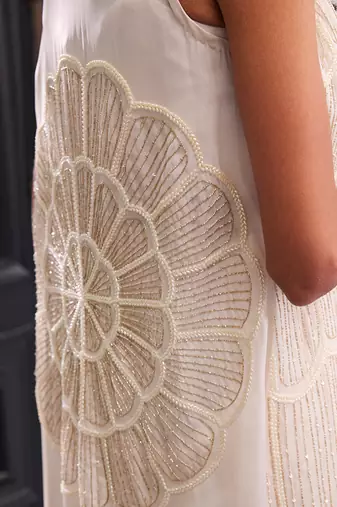 Ivory Elara Skirt Cape Set