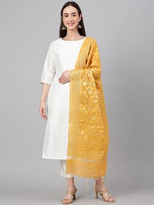 Off-white plain crepe salwar 1