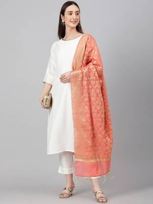 Off-white plain crepe salwar 2