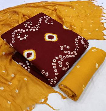 Maroon Bandhej Rayon Salwar 1