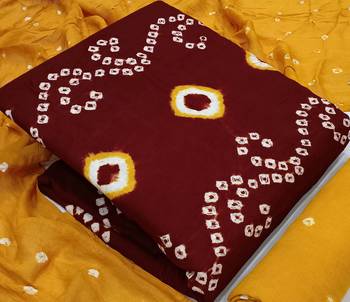 Maroon Bandhej Rayon Salwar 2
