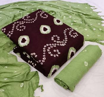 Wine bandhej rayon salwar 1