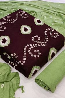 Wine bandhej rayon salwar