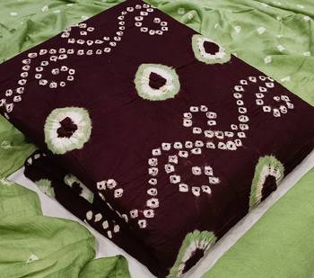 Wine bandhej rayon salwar 2