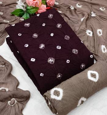 Wine Bandhej Rayon Salwar 1