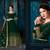 Green Designer Georgette Anarkali Salwar Suit With Real Mirror Work Semi Stitched