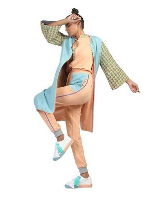 Blue Reversible Blocked Jacket 2