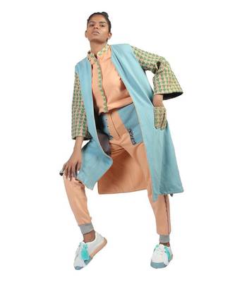 Blue Reversible Blocked Jacket 3