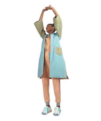 Blue Reversible Blocked Jacket 4
