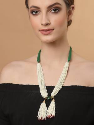 Green pearl necklaces 6