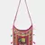 Banjara India Elephant Design Kutchi Mirrorwork Hand Embroidered Shoulder Bag (BAG-MaroonMaroon)