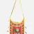 Banjara India Elephant Design Kutchi Mirrorwork Hand Embroidered Shoulder Bag (BAG-YellowRed)