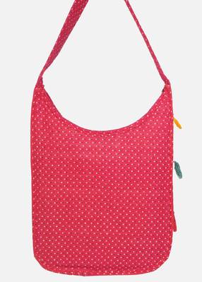 Banjara India Elephant Design Kutchi Mirrorwork Hand Embroidered Shoulder Bag (BAG-RedOrange) 4
