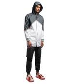 Grey And White Reversible Vibe Hoodie