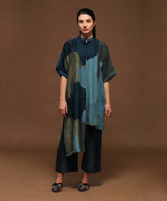 Blue Kurta Pant Set 1