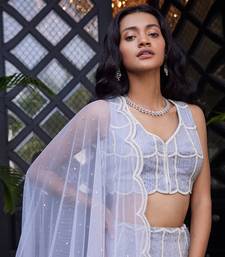 Powder Blue Edonia Lehenga