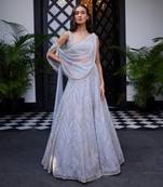 Powder Blue Eydis Lehenga