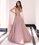 Lilac Pink Eluna Lehenga