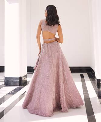 Lilac Pink Eluna Lehenga 3