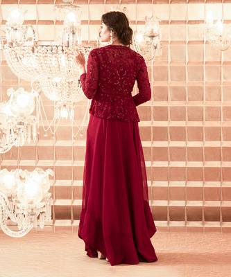Oxblood Aurora Sharara Set 3